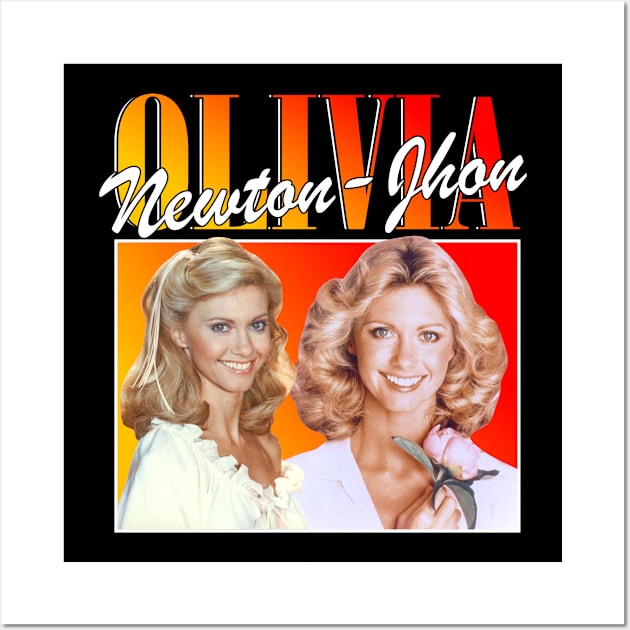 Olivia Newton-Jhon Retro Homage Wall Art by Chiko&Molly